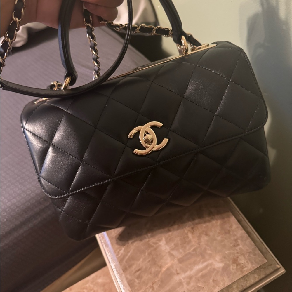 Chanel Black Quilted Handbag